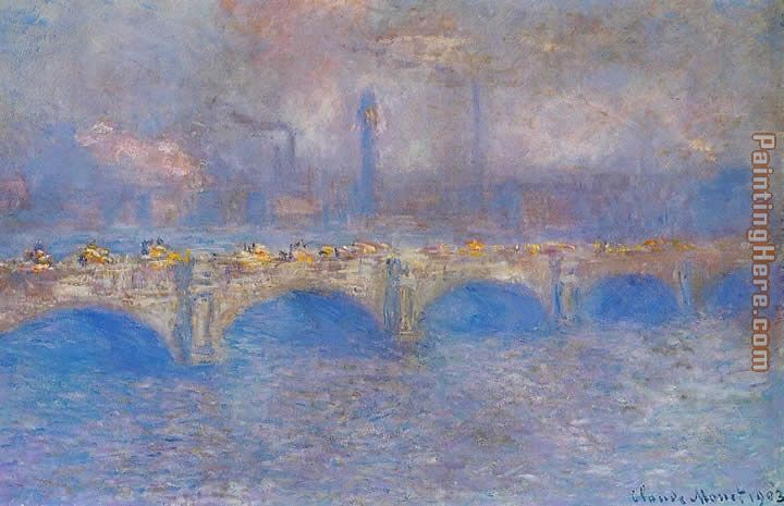 Claude Monet Waterloo Bridge Sunlight Effect 3